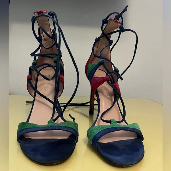 Stuart Weitzman Shoes Sandal Legwrap Multicolor size 38 - Picture 2 of 5